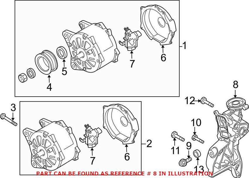 VW Alternator Bracket 06J903143AH